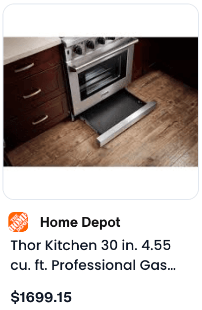 ai product search oven appliance